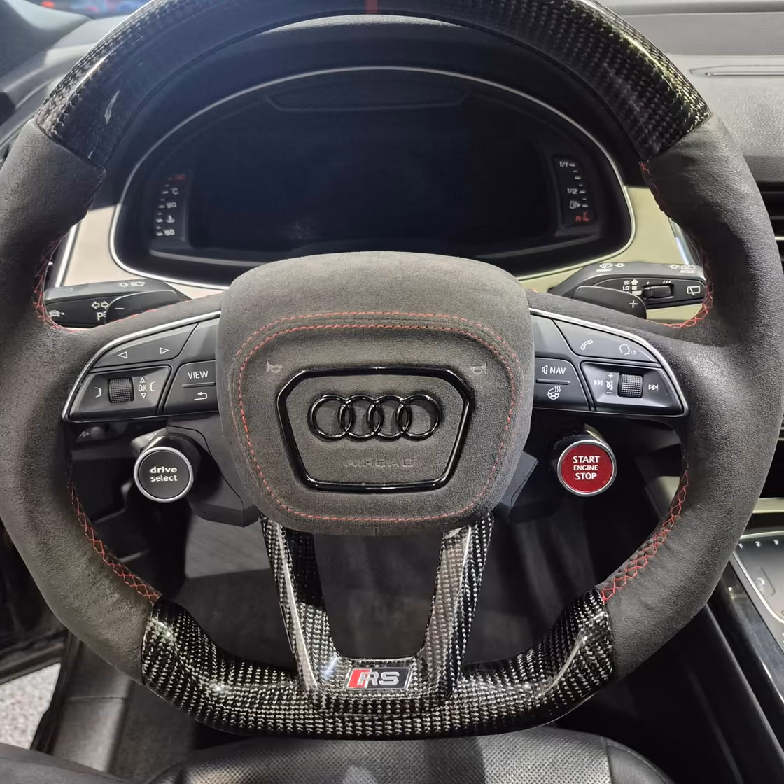 Cleaned and conditioned steering wheel, dust-free dashboard